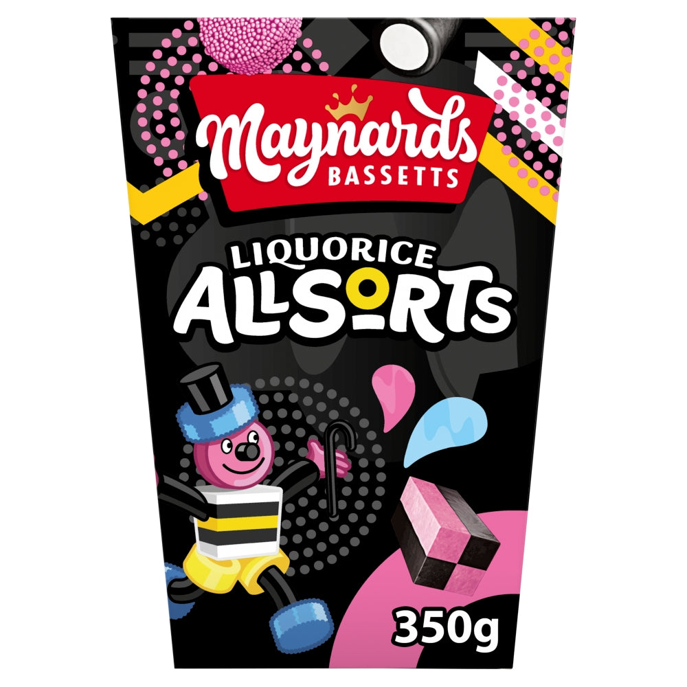 Maynards Bassetts Liquorice Allsorts Box 350g - 1 x 350g Box