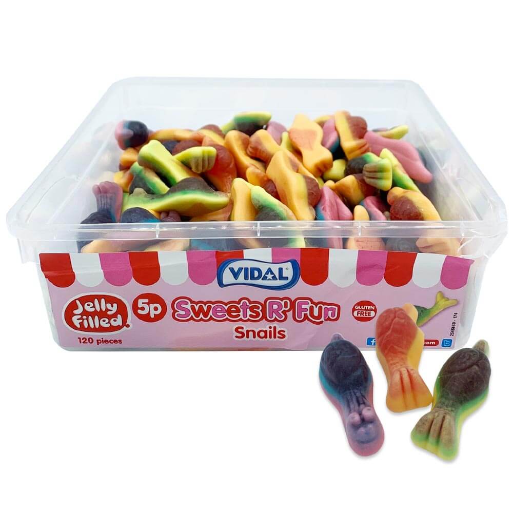 Vidal Jelly Filled Snails 5p Tub - 1 x 780kg