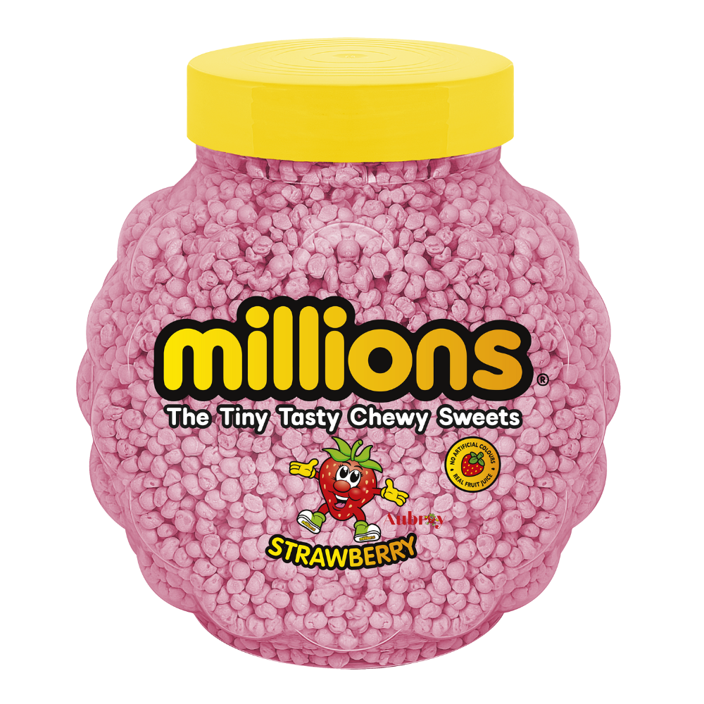 Millions Strawberry Flavour Jar 2. 27kg - 1 x 2. 27kg Jar