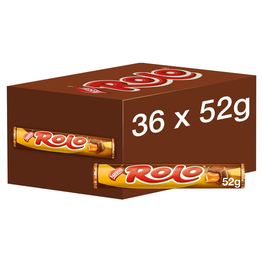Rolo Milk Chocolate & Toffee Tube 52g - 36 x 52g Tubes