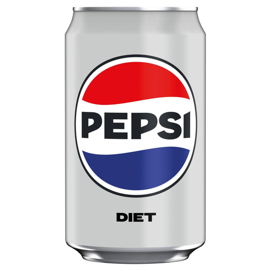 Pepsi Diet Cans 330ml - 24 x 330ml Cans