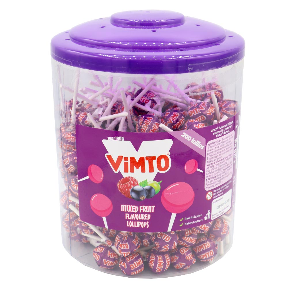 Vimto Original Lollipops Jar - 200 x 7g Lollipops