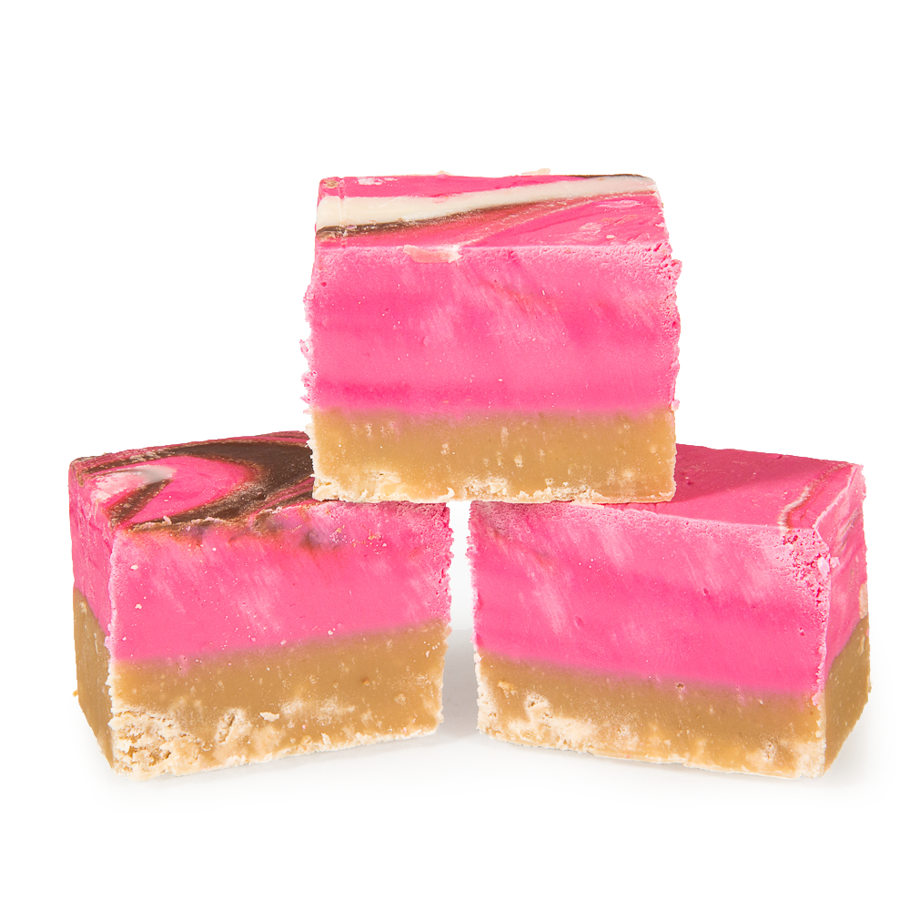 The Fudge Factory Strawberry Cheesecake Fudge 2kg - 1 x 2kg Tub