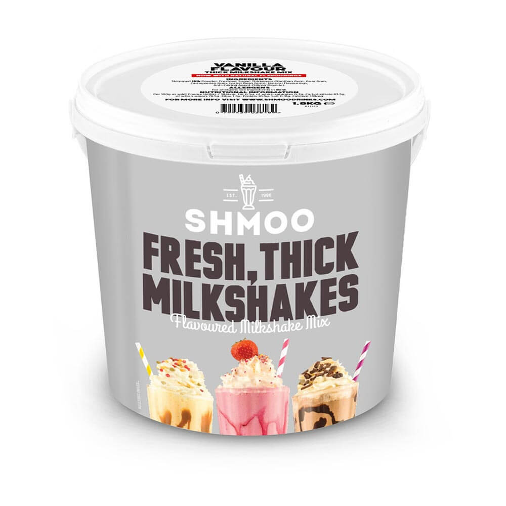 Shmoo Vanilla Milkshake Mix 1. 8kg - 1 x 1. 8kg Tub