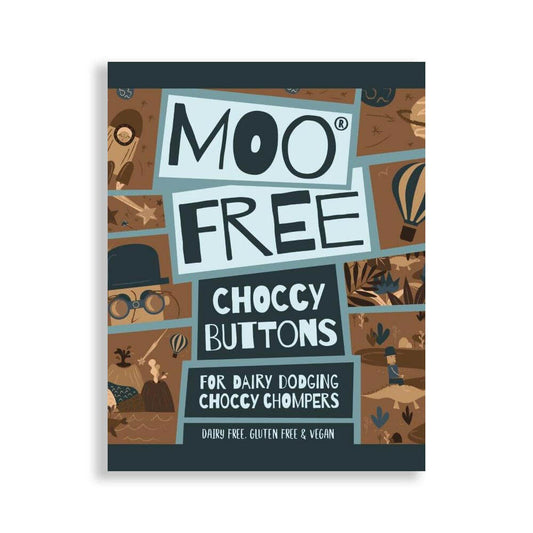 Moo Free Original Choccy Buttons Bag 25g - 25 x 25g Bags