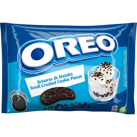 Oreo Crushed Cookie Crumbs (No Creme) 400g - 1 x 400g Bag
