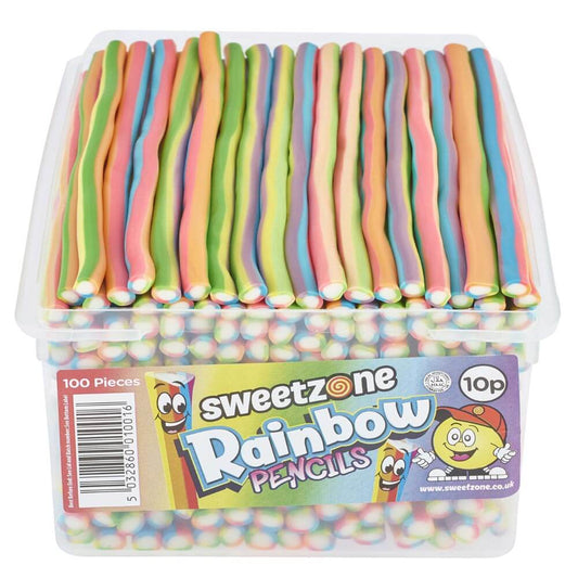 Sweetzone Rainbow Pencils 10p Tub - 1 x 1. 2kg Tub