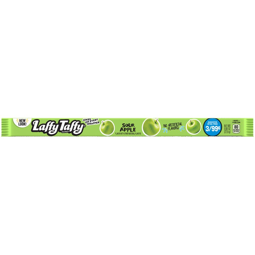 Laffy Taffy Sour Apple Rope 22. 9g - 24 x 22. 9g Sticks
