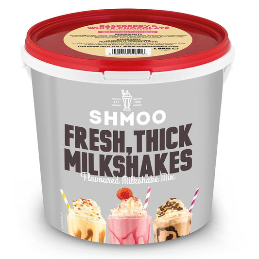Shmoo Raspberry & White Chocolate Milkshake Mix 1. 8kg - 1 x 1. 8kg Tub