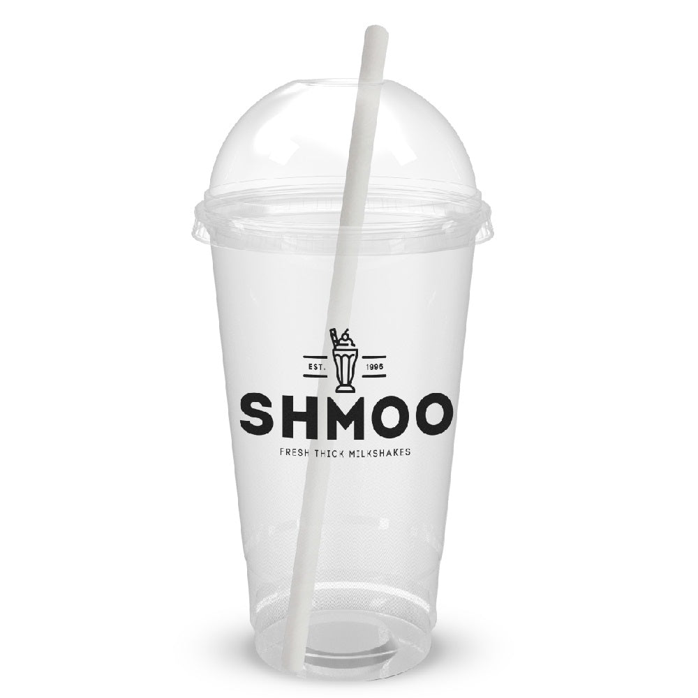 Shmoo Milkshake 22oz Cups, Lids & Straws - 100 x 22oz Cups