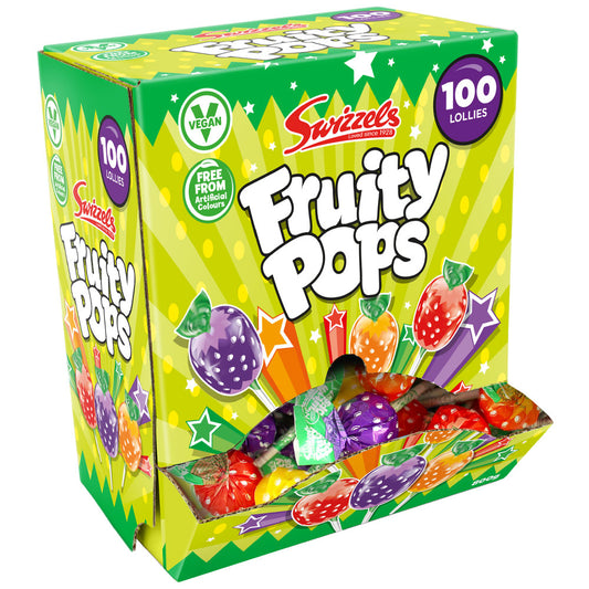 Swizzels Fruity Pops 8g - 100 x 8g Lollipops