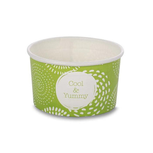 Accessories 1 Scoop Wax Paper Ice Cream Tubs 100ml - 65 x 100ml Tubs