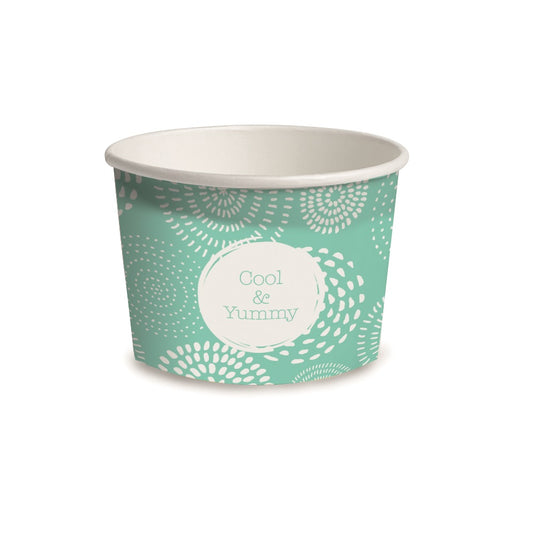 Accessories 3 Scoop Wax Paper Ice Cream Tubs 260ml - 55 x 260ml Tubs