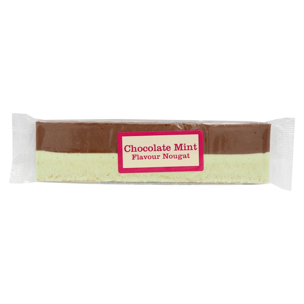 The Real Candy Co. Choc Mint Nougat Bar 130g - 16 x 130g Bars