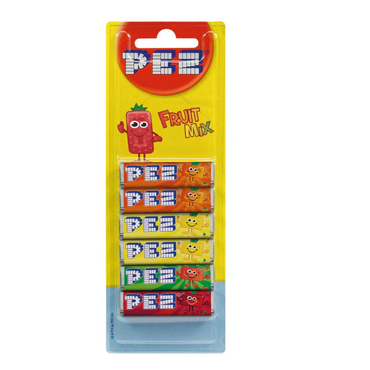 Pez Fruit Mix Refills 6 Pack 51g - 18 x 51g Packs