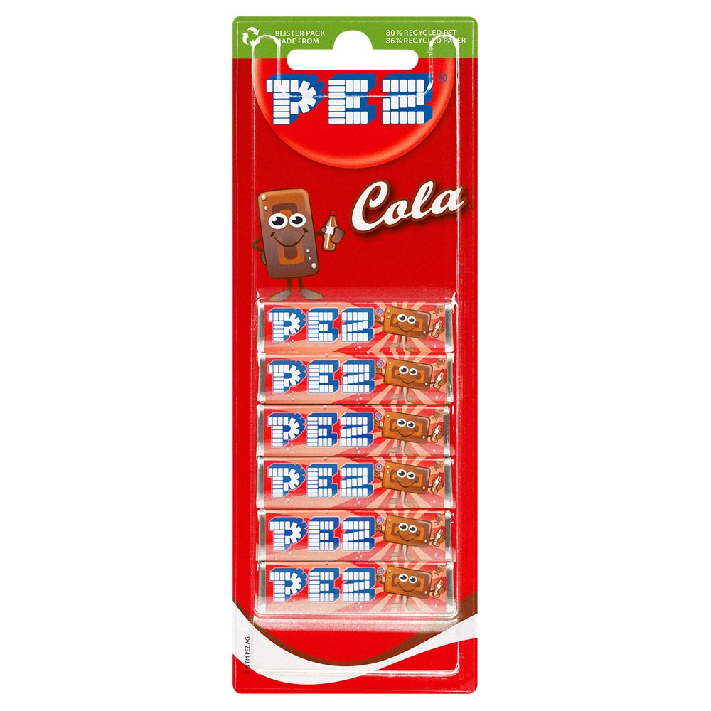 Pez Cola Refill 6 Pack 51g - 18 x 51g Packs