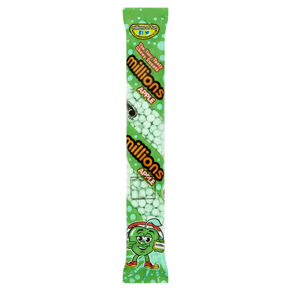 Millions Apple Tubes 55g - 12 x 55g Tubes