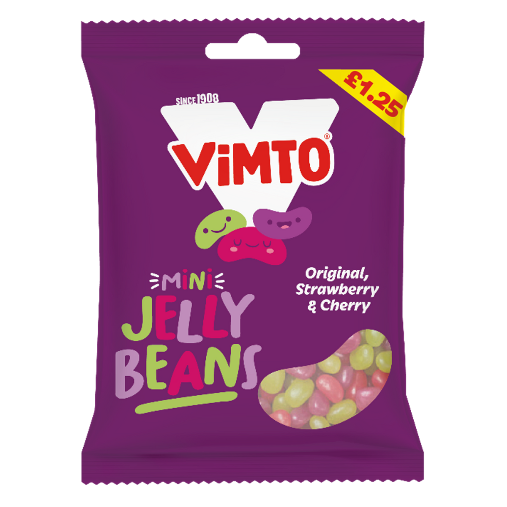 Vimto Mini Jelly Beans Bag 110g £1. 25 PMP - 12 x 110g Bags