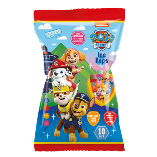 Paw Patrol Ice Pops Multipack 500ml - 10 x 500ml Packs