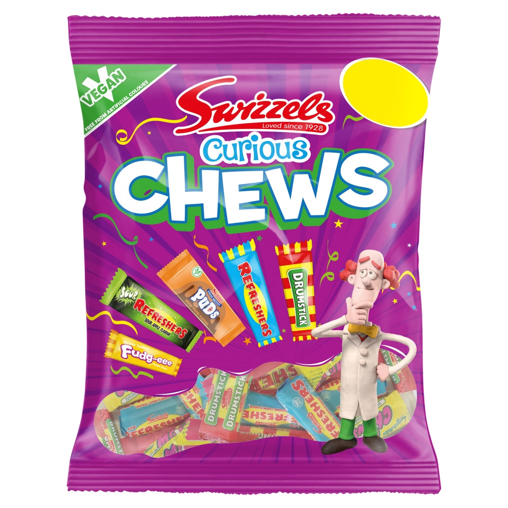 Swizzels Curious Chews Bag 135g £1. 25 PMP - 12 x 135g Bags