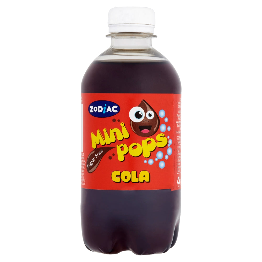 Zodiac Mini Pops Cola Flavour Bottle 330ml 6 Pack - 6 x 330ml Bottles