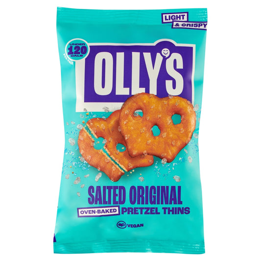 Olly's Salted Original Pretzel Thins Bag 35g - 10 x 35g Bags