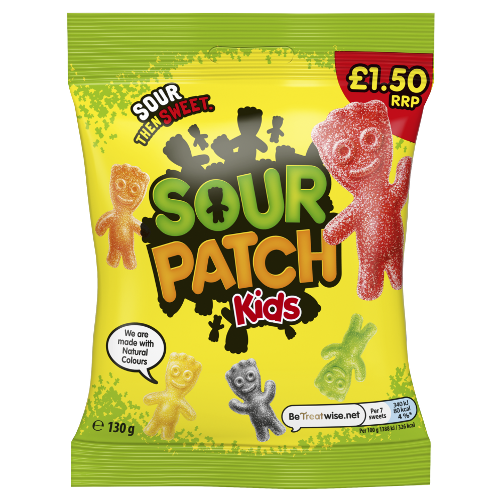 Sour Patch Kids Original Sweets Bag 130g £1. 50 PMP - 10 x 130g Bags