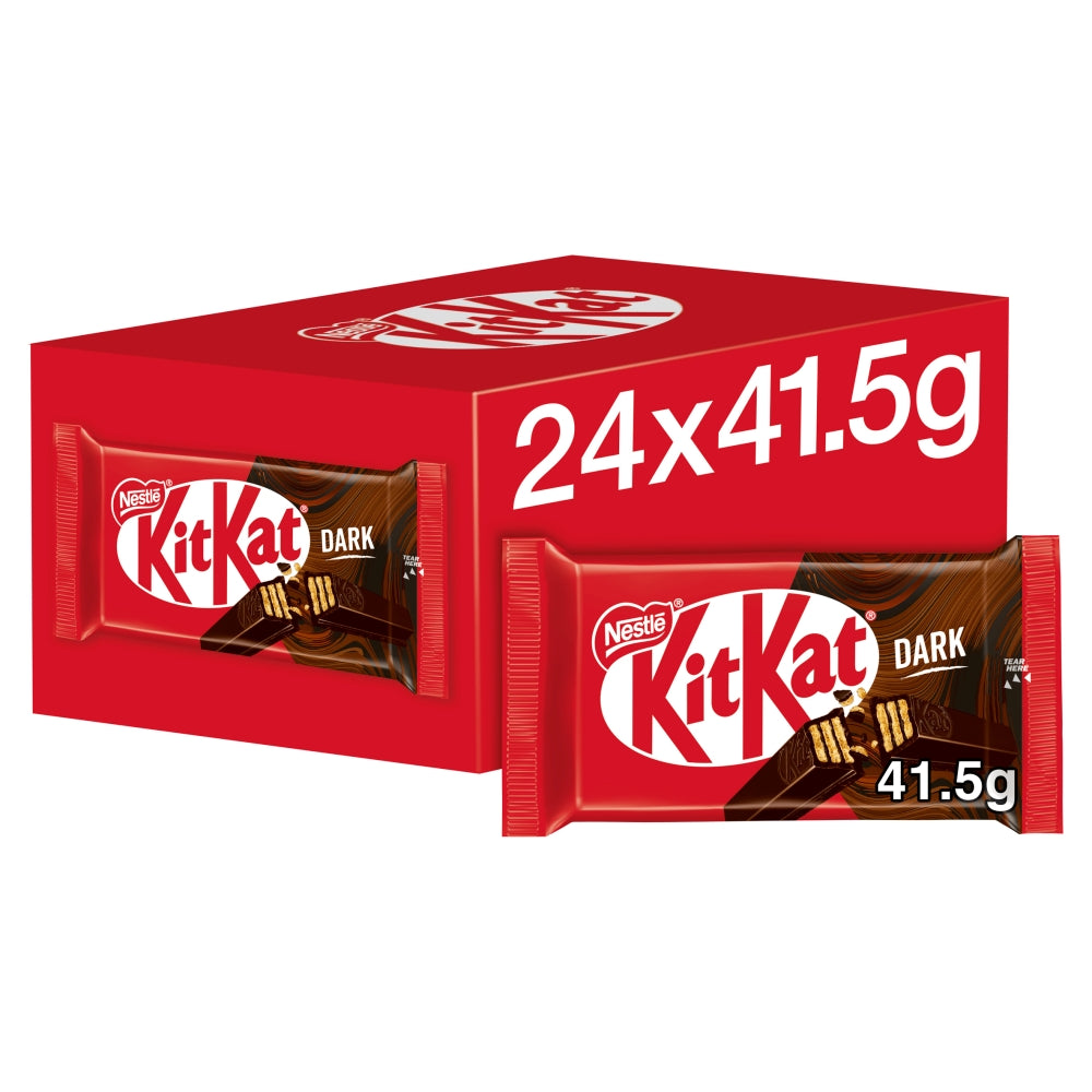 Kit Kat 4 Finger Dark Chocolate Bar 41. 5g - 24 x 41. 5g Bars