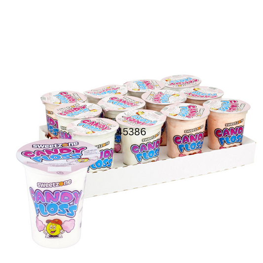Sweetzone Candy Floss Tub 20g - 12 x 20g Cups
