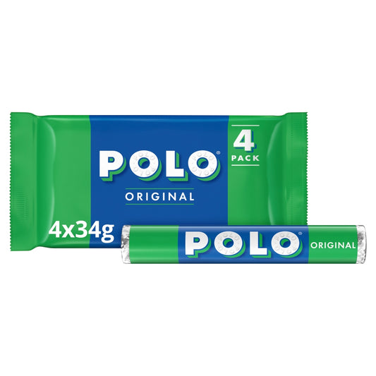Polo Original Mint Tube Multipack 4 Pack 34g - 36 x (4 x 34g) Multipacks