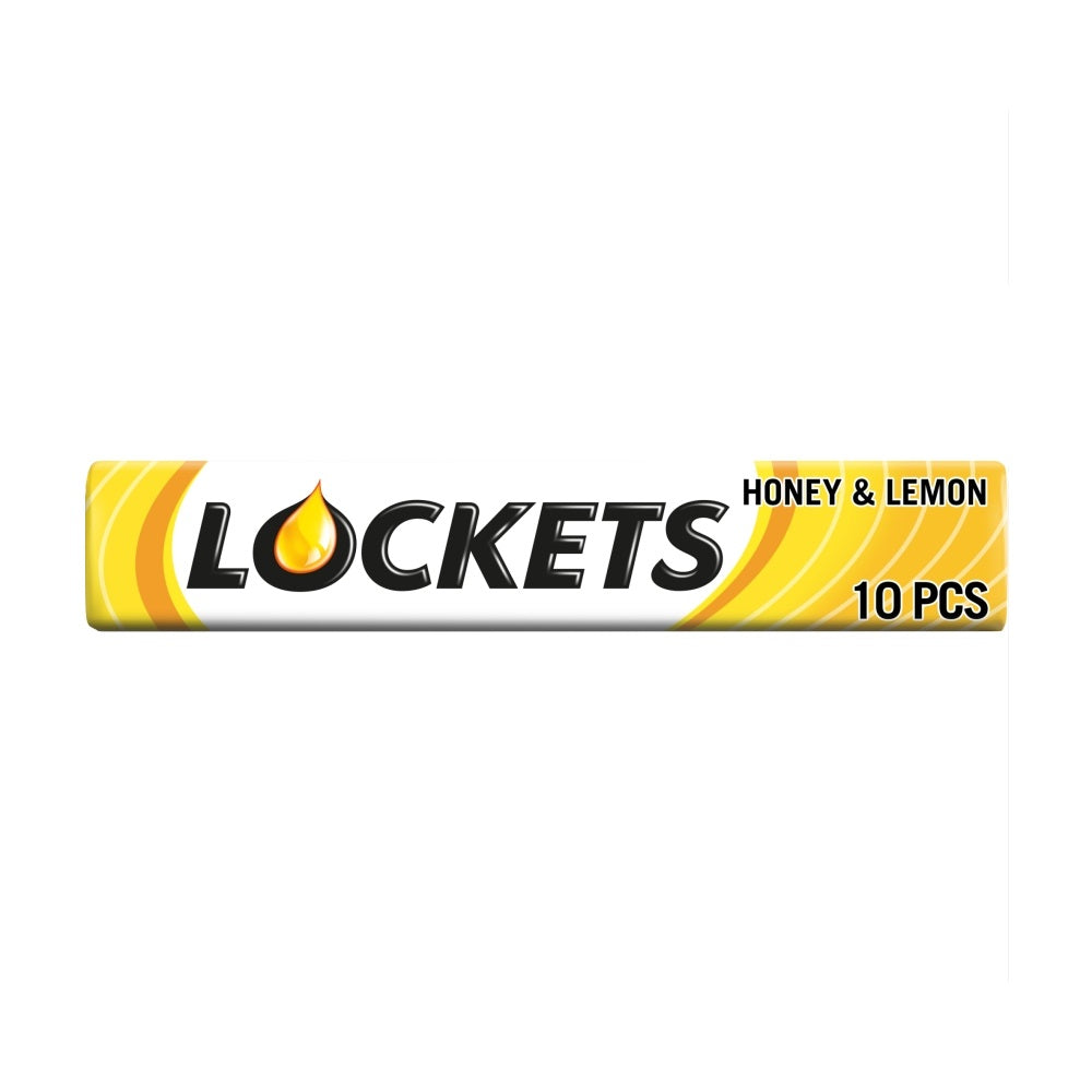 Lockets Honey & Lemon Cough Sweet Menthol Lozenges 41g - 20 x 41g Packs