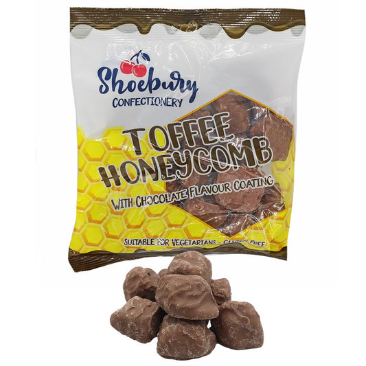 Shoebury Toffee Honeycomb Cinder Toffee Bags 150g - 14 x 150g Bags