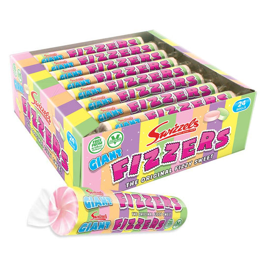 Swizzels Giant Fizzers Rolls 40g - 24 x 40g Rolls