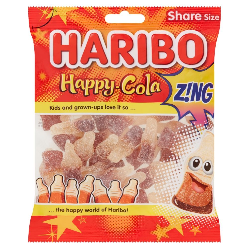 Haribo Happy Cola Z!NG Bag 160g - 12 x 160g Bags