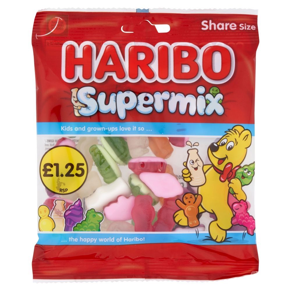 Haribo Supermix 140g £1.25 PMP - 12 x 140g Bags