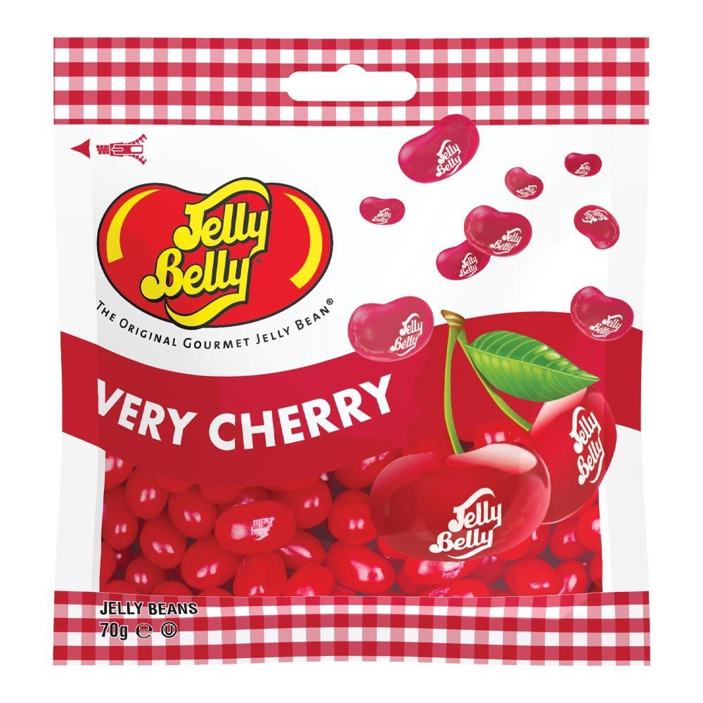 Jelly Belly Very Cherry Jelly Beans Bag 70g - 12 x 70g Bags