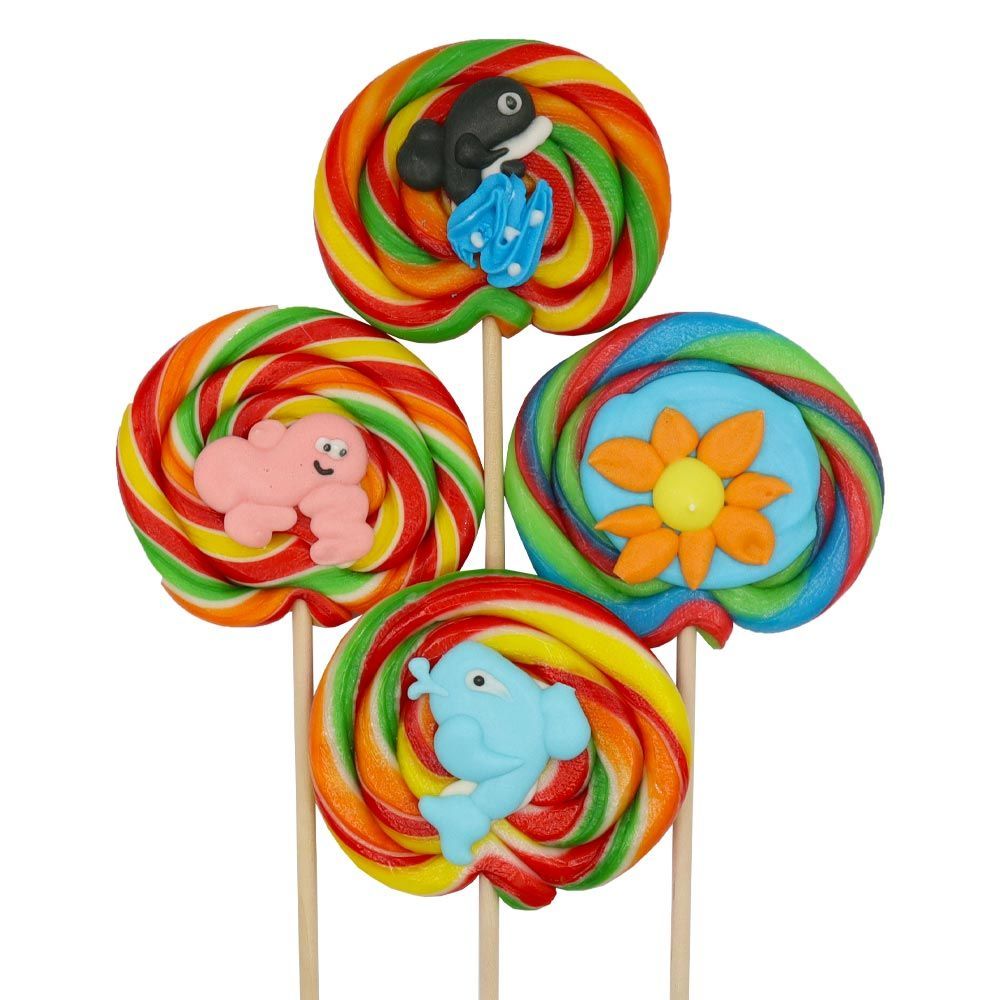 3D Round Lollipop 80g - 24 x 80g Lollipops