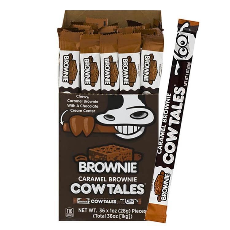 Goetze's Caramel Brownie Cow Tales 28g - 36 x 28g Packs