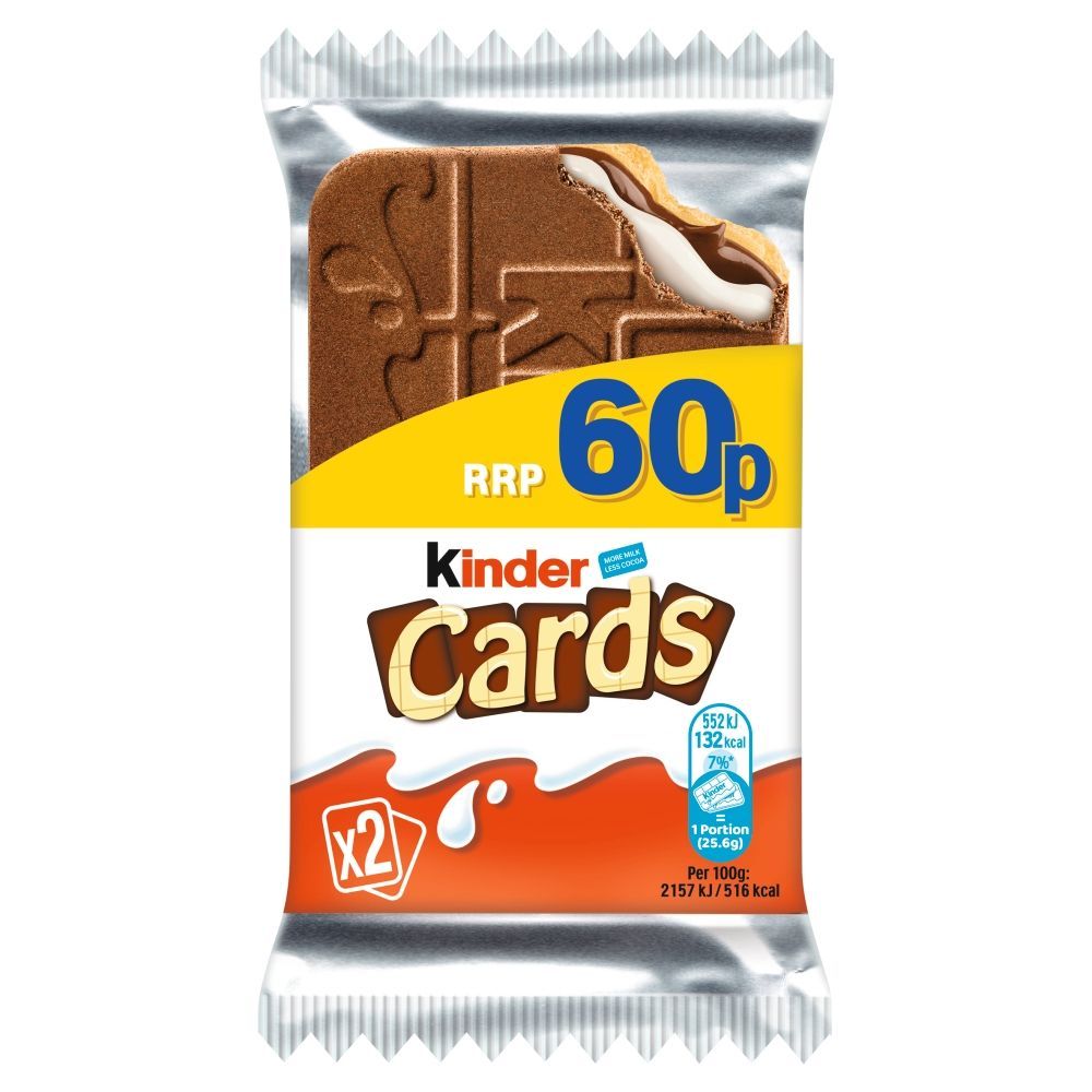 Kinder Cards Pack 26.6g 60p PMP - 30 x 26.6g Packs