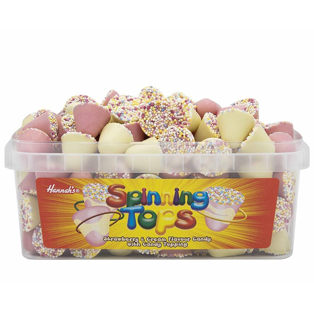 Hannah's Spinning Tops Tub 600g - 1 x 600g Tub