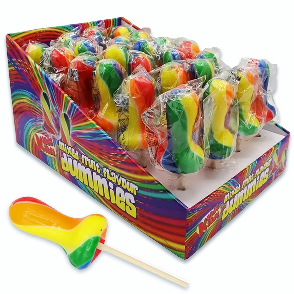 Kandy Kandy Mixed Fruit Dummy 60g - 24 x 60g Lollipops