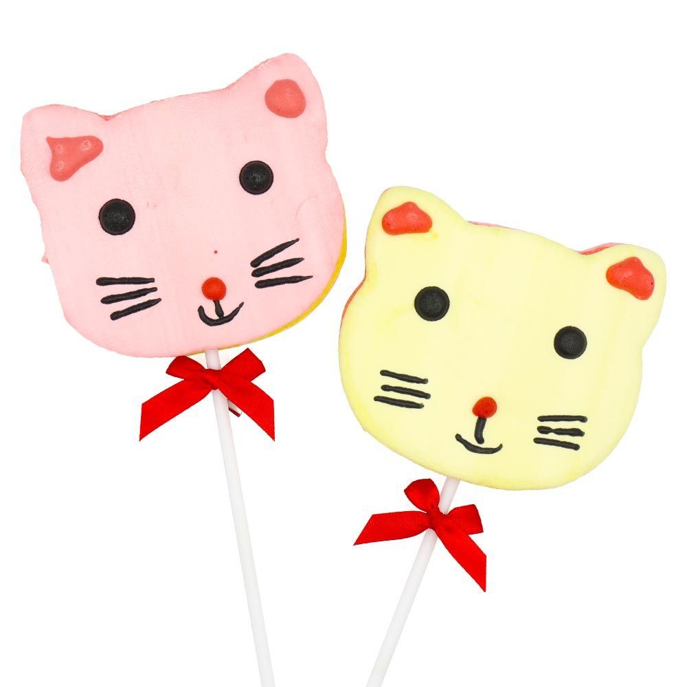 Kandy Kandy Cat Mallow Lollies 35g - 18 x 35g Lollipops