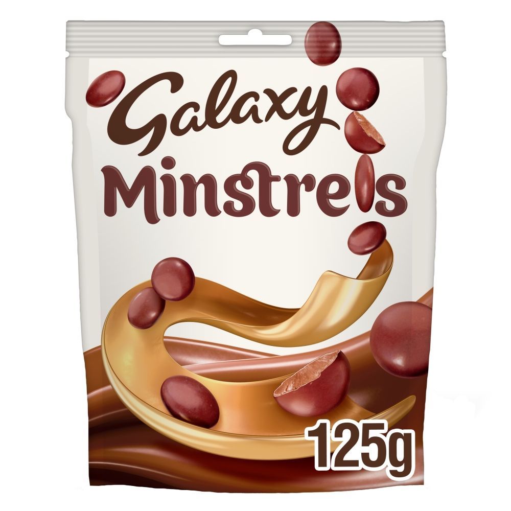 Galaxy Minstrels Milk Chocolate Buttons Pouch Bag 125g - 15 x 125g