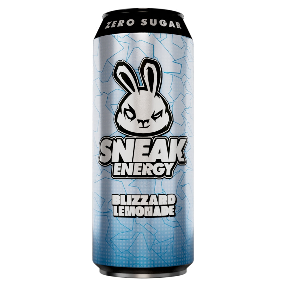 Sneak Energy Blizzard Lemonade Cans 500ml - 12 x 500ml Cans