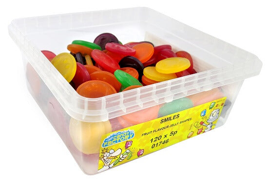 Crazy Candy Factory Jelly Smiles 5p Tub - 1 x 900g Tub