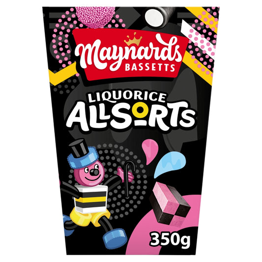 Maynards Bassetts Liquorice Allsorts Box 350g - 1 x 350g Box