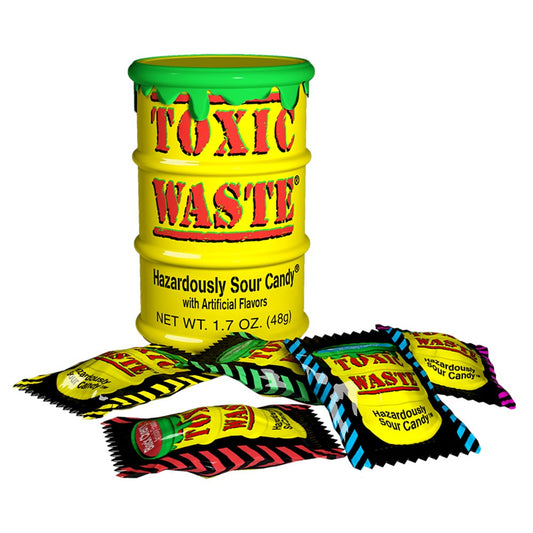 Toxic Waste Sweets Yellow Tubs - 12 x 42g Tub