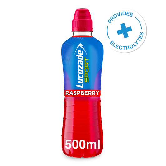 Lucozade Sport Raspberry Bottles 500ml - 12 x 500ml Bottles