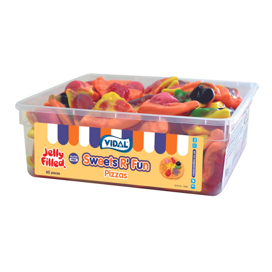 Vidal Jelly Filled Pizza Slices 10p Tub - 1 x 710g Tub