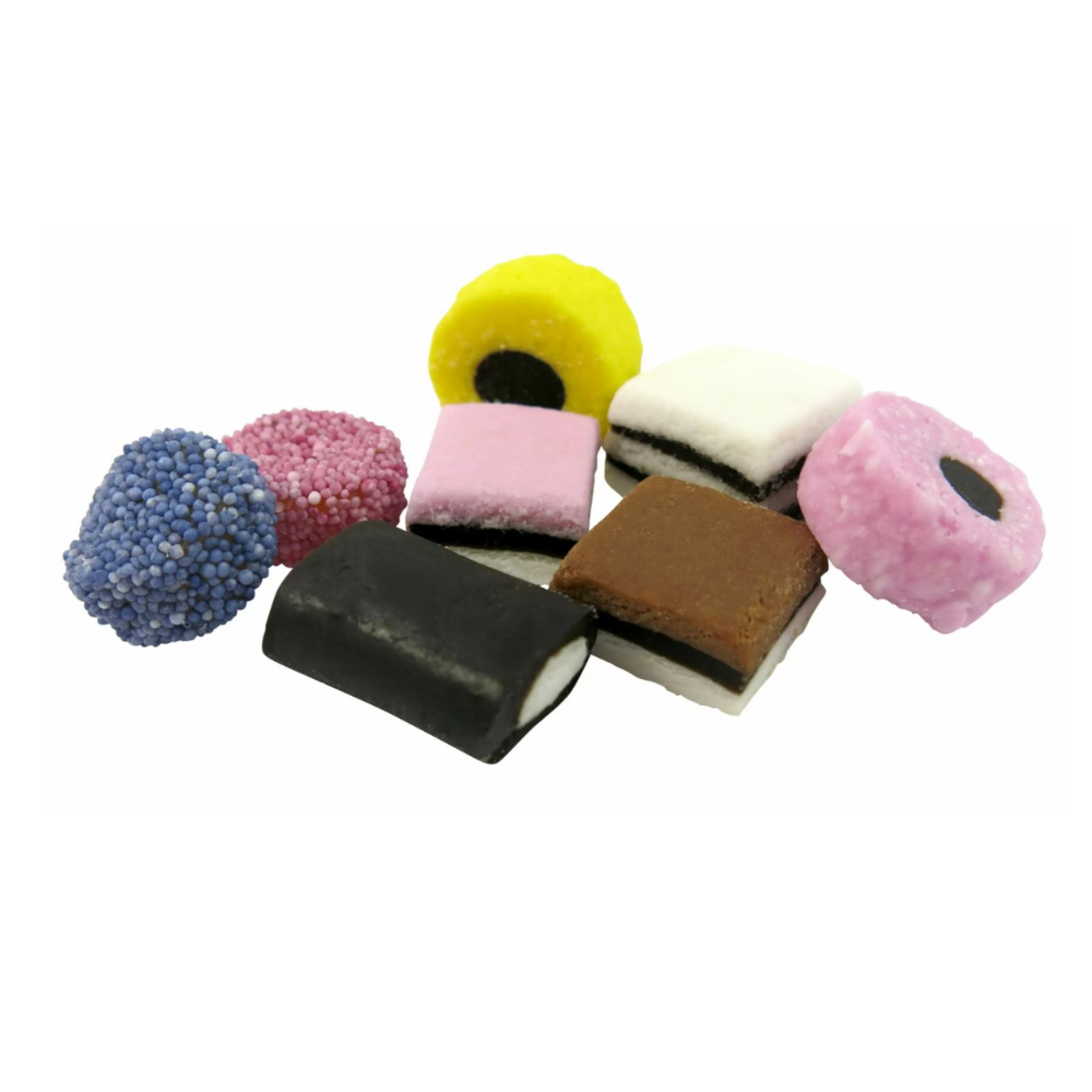 Taveners Liquorice Allsorts 3kg - 1 x 3kg Bag